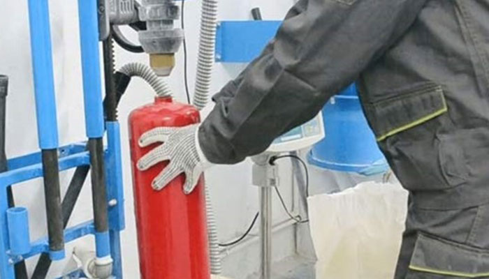 شارژ کپسول آتش نشانی