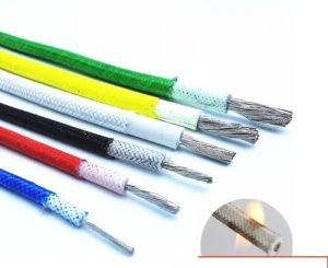 سیم دو روکش فایبر گلاس نسوز قلع اندود 300 درجه آگر کابل AGER CABLE