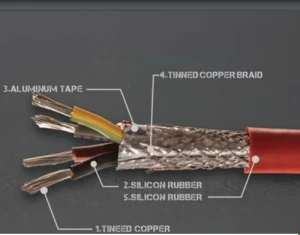 کابل نسوز سیلیکونی قلع اندود فویل ساده آگر کابل AGER CABLE