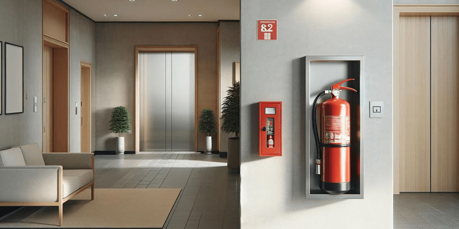 کپسول‌های آتش‌نشانی در ساختمان‌های اداری و تجاری