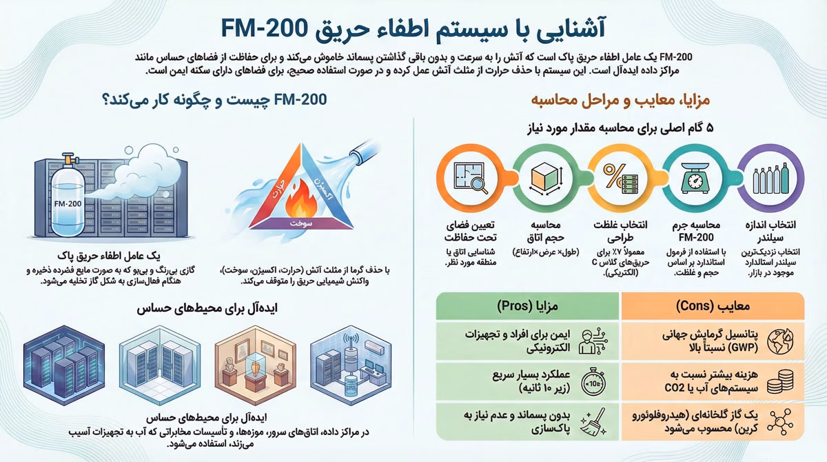 مشخصات فیزیکی گاز FM200